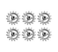 NiuLumea DIY Frame Gear 7388 - Accesorios de herramientas de barbacoa con rotación automática (6 unidades), parrillas eléctricas de carbón de gas, color plateado