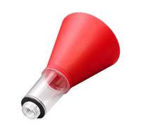 NiuLumea Embudo de cambio de aceite de motor con diseño roscado, diámetro de rosca de 37 mm y vehículos, construcción de plástico, 21 x 12,4 x 12,4 cm, compatible con la mayoría (negro/rojo)