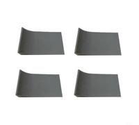 NiuLumea Espaciador de pared de silicona para basura para parachoques de latas, se adapta a cubos redondos y cuadrados, configuración sin taladro, gris (paquete de 4)
