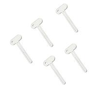 NiuLumea Exprimidor de pasta de dientes de metal para baño, paquete de 5 unidades para dispensador de rodillos de tubo de acero inoxidable, pasta de dientes, cosméticos, cremas, ungüentos, adhesivos