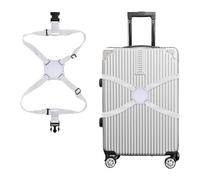 NiuLumea Figure-Eight - Correas de equipaje y bolsas de viaje, ajustables, 70 cm, poliéster elástico con correa central de piel, 100 g