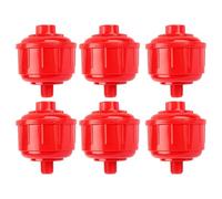NiuLumea Filtro de aire NPT 14 para sistema de torbellino, paquete de 6 unidades, rojo para trampa de humedad de plástico, equipo de pulverización de construcción