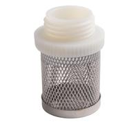 NiuLumea Filtro de cesta de succión de acero inoxidable de 3/4 pulgadas para bombas de jardín, mangueras de riego y válvulas antirretorno, rosca macho de 26 mm