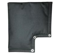 NiuLumea Funda aislante para grifo de exterior, tela Oxford impermeable con forro de tafetán de poliéster colodión, 30,5 x 33 cm, color negro y blanco
