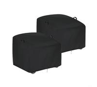 NiuLumea Funda impermeable para silla mecedora para exteriores, 113 x 98 x 90 cm, tela Oxford 210D para muebles de patio con clips resistentes al viento para jardín (2 unidades)