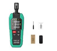 NiuLumea FY867 Termómetro digital e higrómetro con punto de rocío y temperatura de bombilla húmeda, medidor de humedad de alta precisión HVAC, almacén, invernadero e inspección del hogar