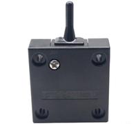 NiuLumea Gabinete de interruptor de botón mecánico para control de luz de puerta, interruptor basculante de reinicio automático, 250 V CA, material de PC, amplia temperatura para rango (negro)