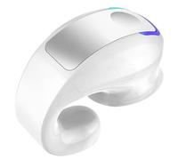 NiuLumea GD28 - Clip de auricular inalámbrico de una sola oreja para auriculares TWS con micrófono, cancelación de ruido, ligero, 12,5 x 10 x 1 cm, plástico negro/blanco/rosa