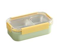 NiuLumea Green for Stainless Steel Snack Box - Tapa hermética a prueba de fugas, doble pared retención de temperatura, almuerzos escolares, material 304 de grado alimenticio, reutilizable y