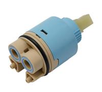 NiuLumea Grifo mezclador de palanca de cartucho de disco de cerámica de 35 mm/40 mm, compatible con grifos de ducha, lavabo y cocina