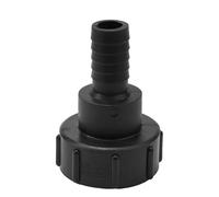 NiuLumea IBC - Conector adaptador de tanque para salida de agua, rosca S60 de 60 mm con accesorios de manguera (1/5.1 cm, 3/10.2 cm, 2.5 cm, 1-1/10.2 cm, 1-1/5.1 cm) - Conexión de plástico negro a