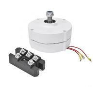 NiuLumea Imán permanente de baja velocidad de 200 W 3 para alternador de CA de fase, turbina de agua eólica, 12 V, 24 V, 48 V, kit silencioso de alta eficiencia (200 W 24 V)