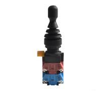 NiuLumea Industrial 4 Posición Joystick Switch momentáneo 4NO para HKL-FW24 Diseño Monolever 22mm Agujero 600V AC Rocker Switch Azul