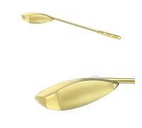 NiuLumea Inodoro de montaje frontal para palanca de tanque para válvulas de descarga estándar de repuesto, palanca de viaje de aleación de zinc con brazo ajustable de 3 posiciones, acabado cromado