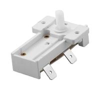 NiuLumea Interruptor controlador de temperatura del calentador de aceite, termostato ajustable para calentadores eléctricos de repuesto, 16 A, 250 VCA, blanco, 5,2 x 2 cm, paquete de 1/5