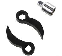 NiuLumea Juego de extracción de medio eje de acero al carbono con varilla de extensión, barra de palanca de desmontaje del eje principal de palanca, reparación automotriz, negro (D)