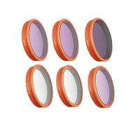 NiuLumea Juego de filtros ópticos Action 6, filtros macro UV CPL ND, 8 en 1 STAR CPL ND8 ND16 ND32 ND64 Night Black Mist 1/4, vidrio óptico, para compacto 4 x 4 x 0,9 cm, para naranja