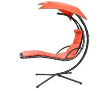 NiuLumea Juego de funda para silla colgante y sombrilla, cojín de poliéster beige con cuerdas para tumbona curva, lavable a máquina, patio al aire libre para reemplazo
