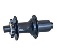 NiuLumea Juego de rodamientos para bicicleta de eje pasante de 12 mm, 24 agujeros para radios, 100 mm delantero y 142 mm trasero, aleación de aluminio, rodamientos sellados, para velocidad 11/12 para