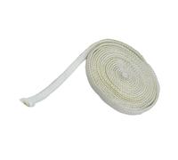 NiuLumea Junta plana de fibra de vidrio resistente a los golpes para estufa, 10 mm x 3 mm, intercambiador de calor para horno, 200 cm, color blanco