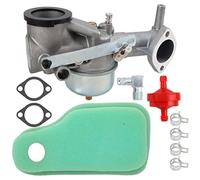 NiuLumea Kit de carburador 491590 390811 392152, compatible con la serie de motores 191700 192700 193700, juego de 10 piezas con juntas y filtro de aire