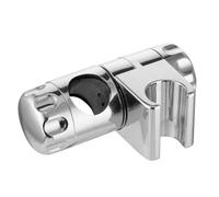 NiuLumea Kit de soporte deslizante para cabezal de ducha para rieles elevadores de 25 mm, soporte ajustable de ABS cromado con mecanismo de bloqueo doble, instalación en el lado derecho