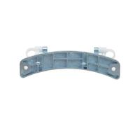 NiuLumea Lavadora plateada para bisagra de puerta, tambor de carga frontal, pieza de repuesto de aleación de aluminio, 135 x 4 x 3 cm