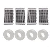NiuLumea Limpiador de piscina para cepillo de repuesto y para modelos de juego de anillos para DX3 para DX4 M200, incluye cepillos 6101641-R2 y anillos 6101611-R4, kit de 4 piezas (8 piezas)