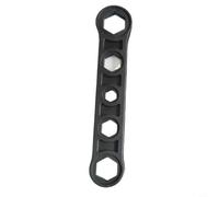 NiuLumea Llave hexagonal de plástico esencial para montaje de radiador, mejoras para el hogar con agarre cómodo, 26,5 cm, negro