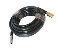 NiuLumea Manguera de agua para riego al aire libre, conector macho a hembra viva, 7 m o 10 m de longitud, manguera de jardín negra, patio, césped y plantas