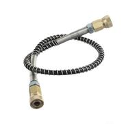 NiuLumea Manguera de alta presión de 50 cm, rosca M10 x 1, 9000 PSI, línea de recarga de bomba de aire con protector de resorte de acero inoxidable para estación de llenado manual automática (3# dos