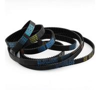 NiuLumea Máquina de grabado de correa dentada, 10 unidades, compatible con la serie HTD5, paso de 5 m, material de poliuretano termoplástico, opciones de ancho de 11-20 mm, bajo ruido, antideslizante