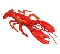 NiuLumea Modelo de langosta de simulación de cangrejo de plástico, decoración para fiesta, fotografía, teatro, color rojo, 47 x 23 x 6 cm