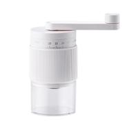 NiuLumea Molinillo de café manual con rebabas de cerámica ajustables de 35 engranajes, control de molienda externo para prensa francesa espresso, ABS y plástico de grado alimenticio, cubo de frijoles