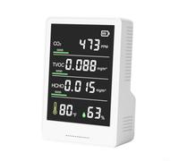 NiuLumea Monitor multifunción de calidad del aire Medidor de formaldehído Detector de temperatura y humedad Sensor PM2.5 (semiconductor)
