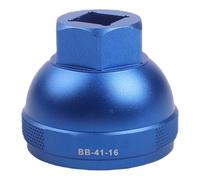 NiuLumea Mountain - Soporte inferior roscado integrado para bicicleta, kit de extracción e instalación BB de aleación de aluminio con llave, 5 tamaños BB-39-16/49-16, azul