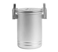 NiuLumea Olla para cocinar al vapor de acero inoxidable para camping, olla arrocera de 21 x 15 cm con rejilla poco profunda, sello de silicona de grado alimenticio, mango plegable para cocinar al aire