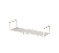 NiuLumea Organizador ajustable para debajo del gabinete, estante de almacenamiento colgante de metal para cocina, estante de especias que ahorra espacio, 30-60 cm, extensible blanco (S blanco)