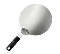 NiuLumea Pala de pizza de acero inoxidable para horno - Pala elevadora de tartas de 10 pulgadas con asa, compatible con pizzas, pan, pasteles, herramienta multifuncional para hornear