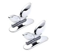 NiuLumea Paquete de 2 asas de tapa de inodoro para uso higiénico, ABS para actualización de plástico con accesorio de baño fuerte, plateado/dorado/oro rosa para el hogar y el hotel