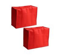 NiuLumea Paquete de 2 bolsas grandes aisladas para comestibles, 41 x 33 x 23 cm, plegables, para entrega de alimentos, picnics y playa, capacidad de 35 L, tela no tejida