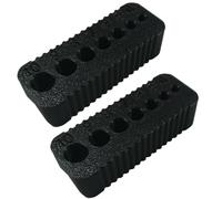 NiuLumea Paquete de 2 guías métricas para taladro de 4 mm a 10 mm, resistentes para tareas de plantilla de perforación de plástico, fabricación aditiva, para naranja