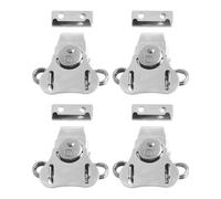 NiuLumea Paquete de 4 cierres de mariposa con resorte de alta resistencia, cierre de abrazadera de palanca de metal con retenedor, cajas de herramientas de capacidad de carga 2000N, cajas de vuelo