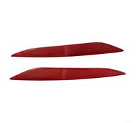 NiuLumea Par de reflectores de parachoques trasero para Alfa Romeo para Stelvio 2018-2023, piezas de repuesto ABS rojas compatibles con OE 50553181 50553182