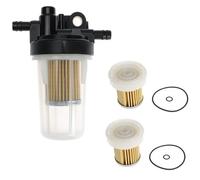 NiuLumea Para grupo de filtro de combustible con 2 elementos filtrantes para Kubota serie L, modelos M, RTV - para recambio 6A320-58862 6A320-58830