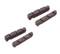 NiuLumea Pastillas de freno de fibra de carbono para bicicleta, frenos de 105 V, para zapata de freno R55C4, 2 pares (para negro), 54,5 mm de longitud, + material de corcho