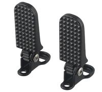 NiuLumea Pedal trasero para reposapiés de bicicleta eléctrica para bicicleta, estribo plegable de aleación de aluminio con diseño antideslizante, compatible con modelos de montaña y motocicleta, color