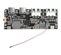 NiuLumea Placa base de banco de energía de 22,5 W, placa de circuito DIY con indicador digital o LED, carga rápida multiprotocolo de 3,65 V 4,2 V para paquetes de baterías, PCB negro (C)