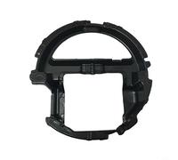 NiuLumea Placa base del emblema de la parrilla delantera - Clase W205, soporte de montaje de insignia central de material ABS negro OE A2058880200 para reemplazo