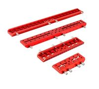 NiuLumea Placa de cola de milano para telescopio astronómico, ranura guía 2 en 1, aleación de aluminio compatible con Vixen, color rojo, 120-445 mm
